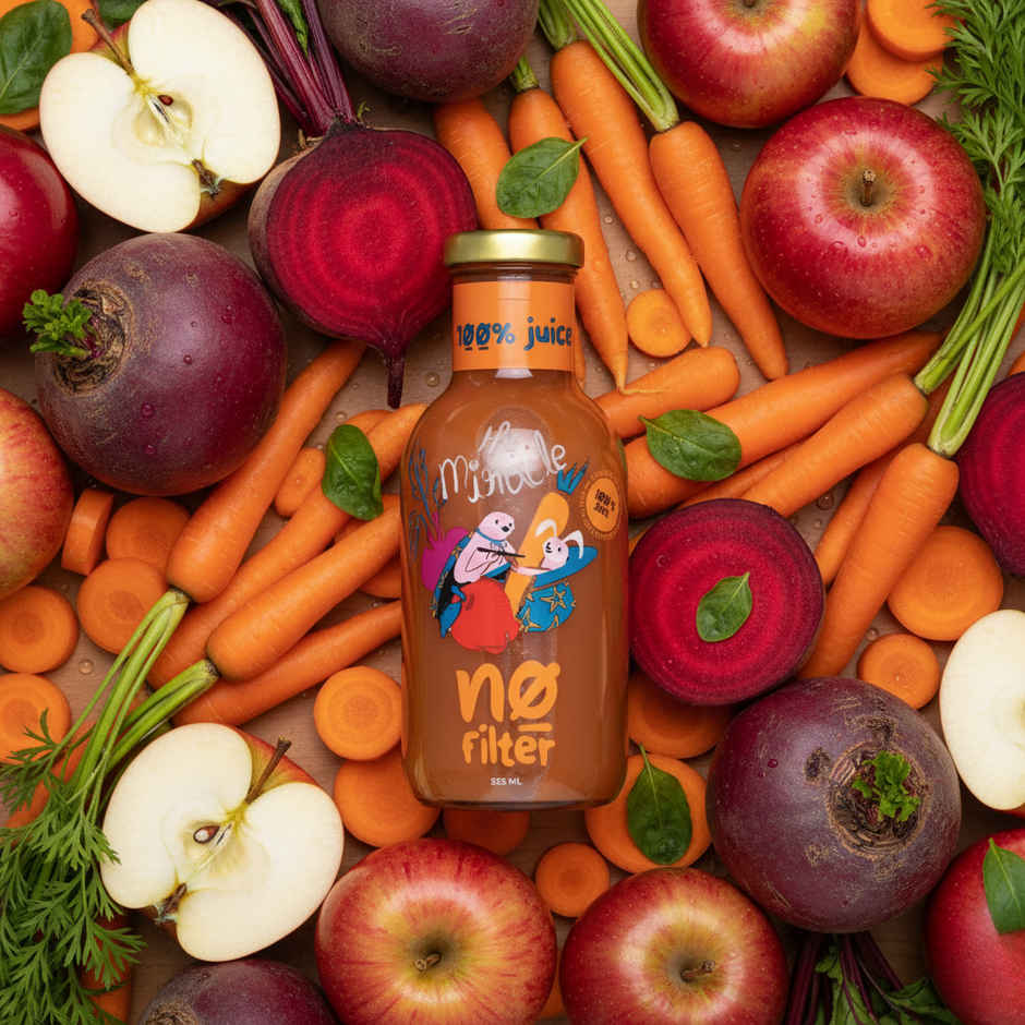 No filter Real Apple-Beetroot-Carrot Juice