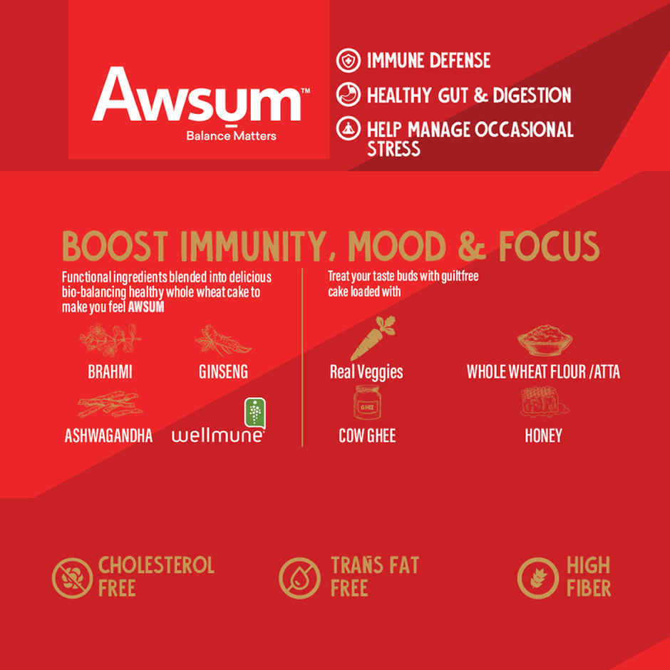 Awsum Better Bakes Carrot Walnut Cake