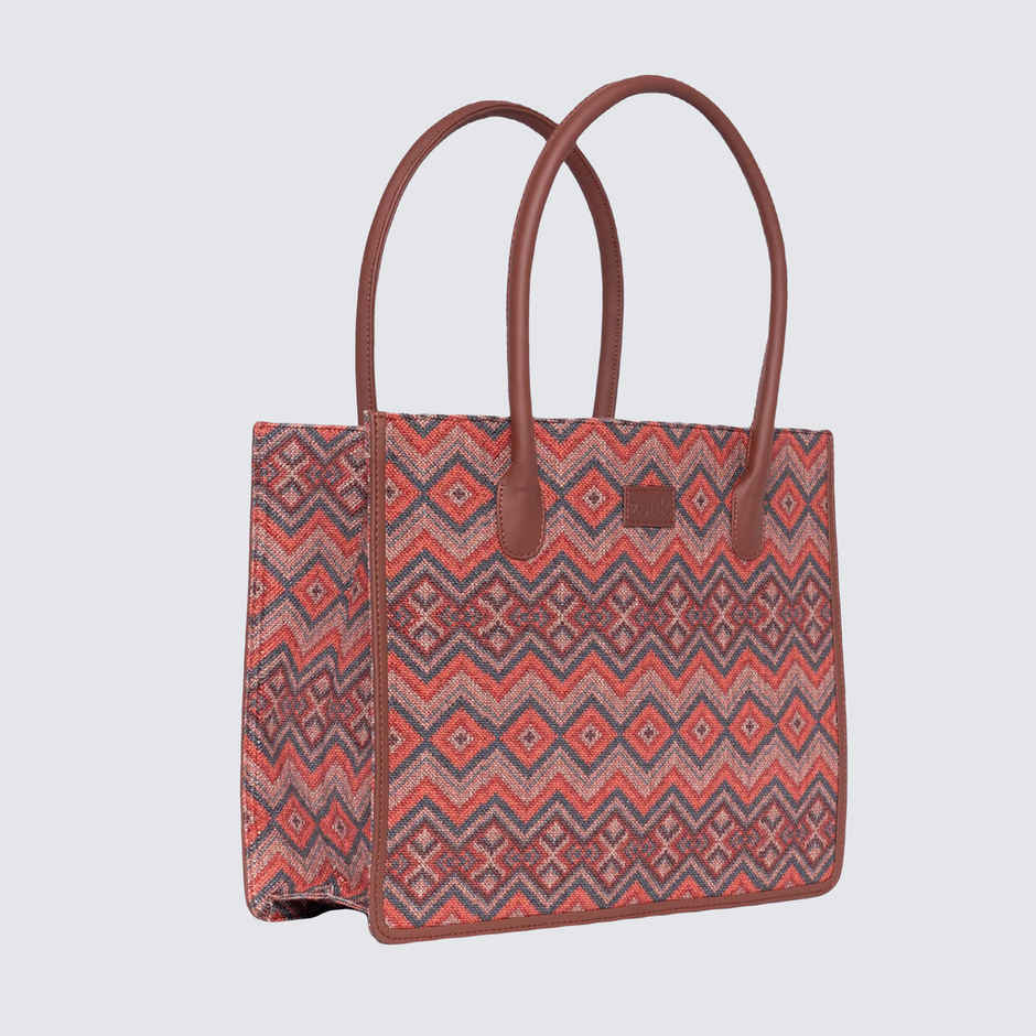 Zouk Gwalior Weaves Book Tote - Multicolour