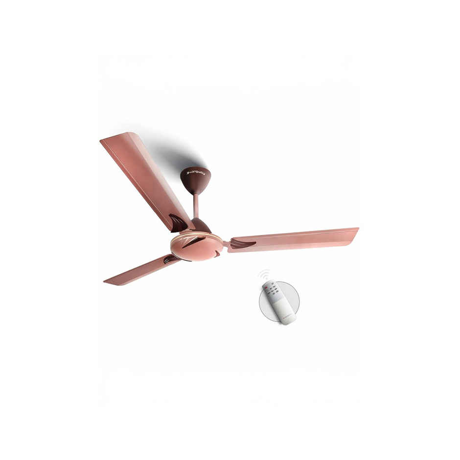 Longway Creta P1 Ceiling Fan,1200mm/48 inch, Remote Controlled,Anti-Dust,Star Rated, Rusty Brown