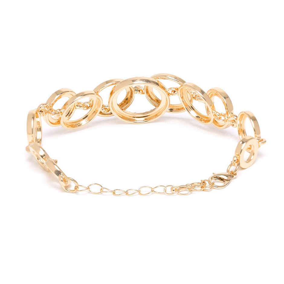 YouBella Stylish Party Wear Jewellery Gold Plated Charm Bracelet for Women