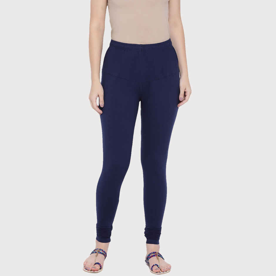 Rupa Softline Women's Churidar Leggings Style 1001 Navy - Free Size