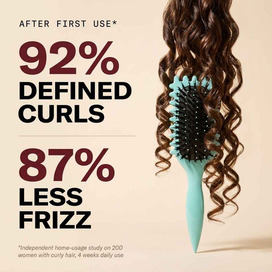 Gleva Curl Defining Hair Brush | Light Blue