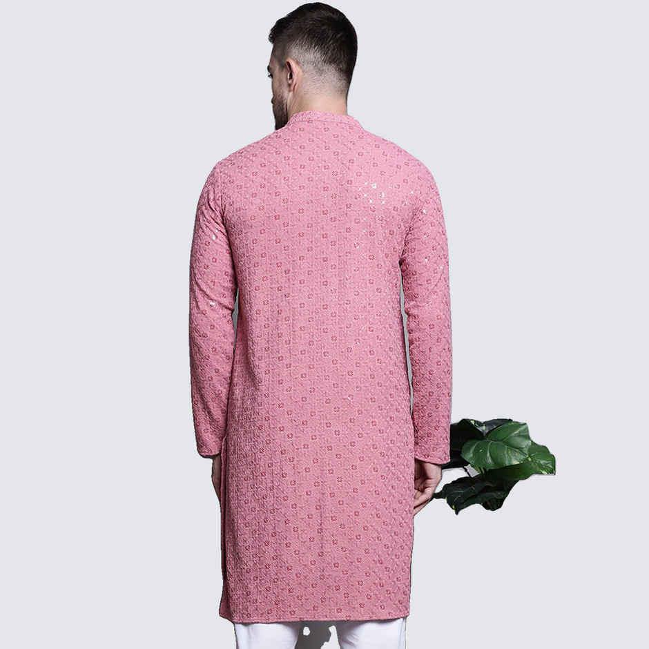 Jompers Men's Kurta | Ko 5006 | Coral - XL