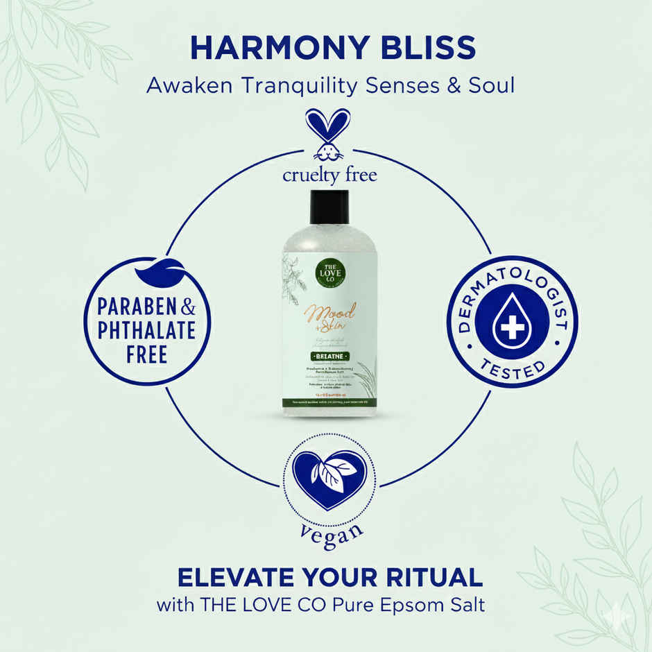 The Love Co Breathe Eucalyptus & Spearmint Bath Salt | Unscented