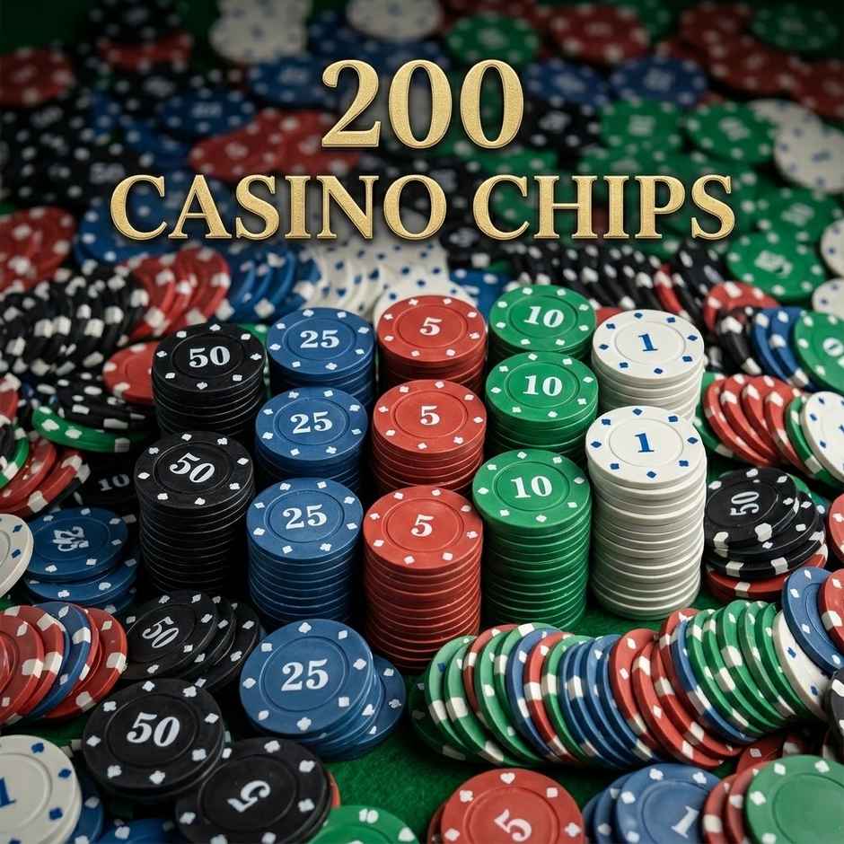 ABK Professional 200 Piece Poker Chip Set with Aluminium Carry Case
