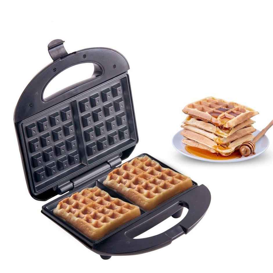 Lifelong Belgian Waffle & Sandwich Maker (Black, 750W)