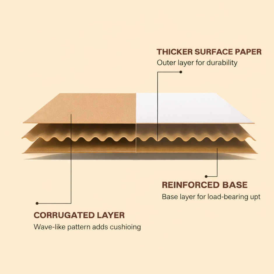 DALUCI 3 Ply Cardboard Storage Boxes | 15x11x9 Inches