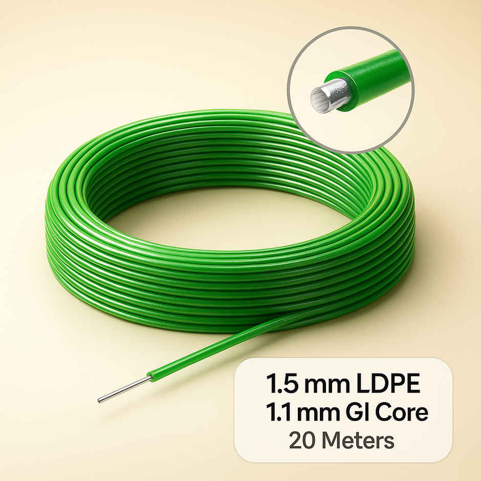 Sinco Oliva Premium Gi Wire Rod for Drying Clothes - 20 Meters | Assorted Colors