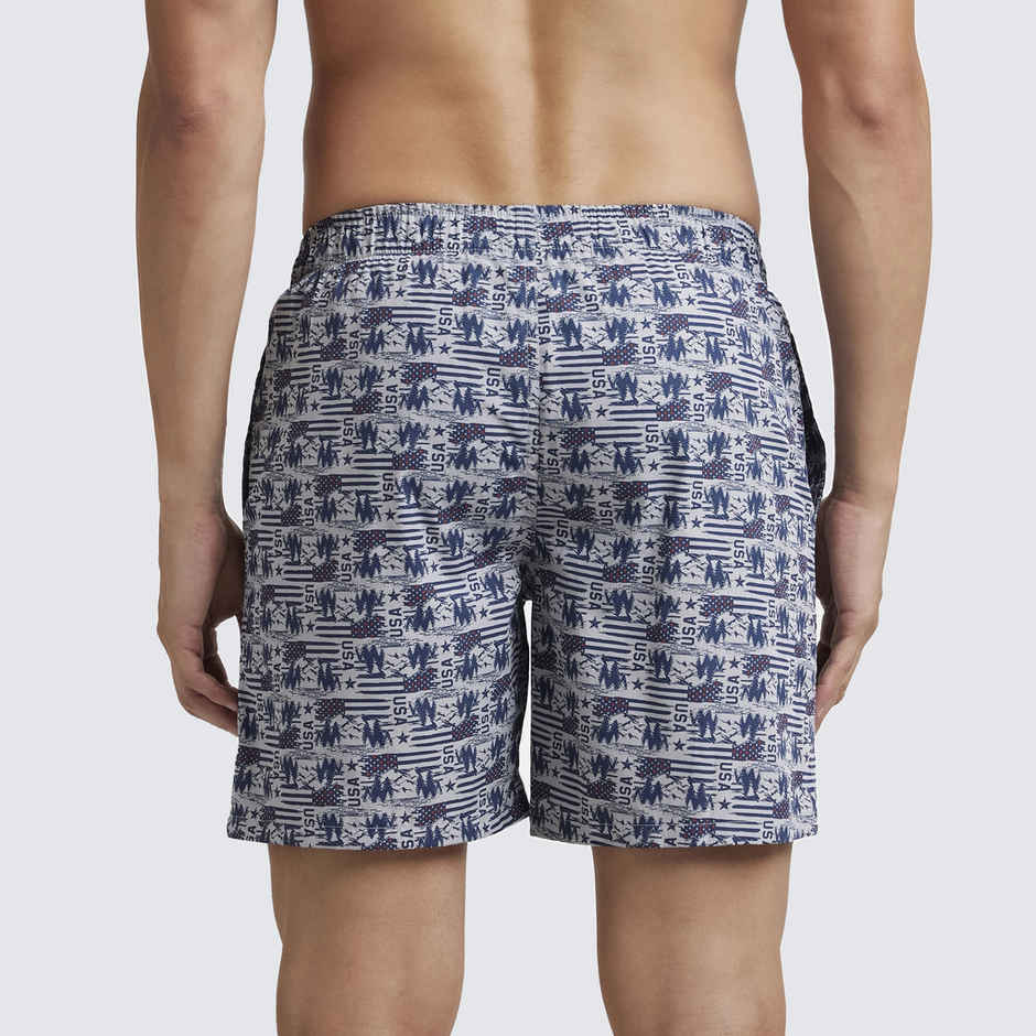 Jockey US57 Men's Super Combed Cotton Woven Printed Underwear Boxer|Side Pocket|PO2 | Multi Colour-M