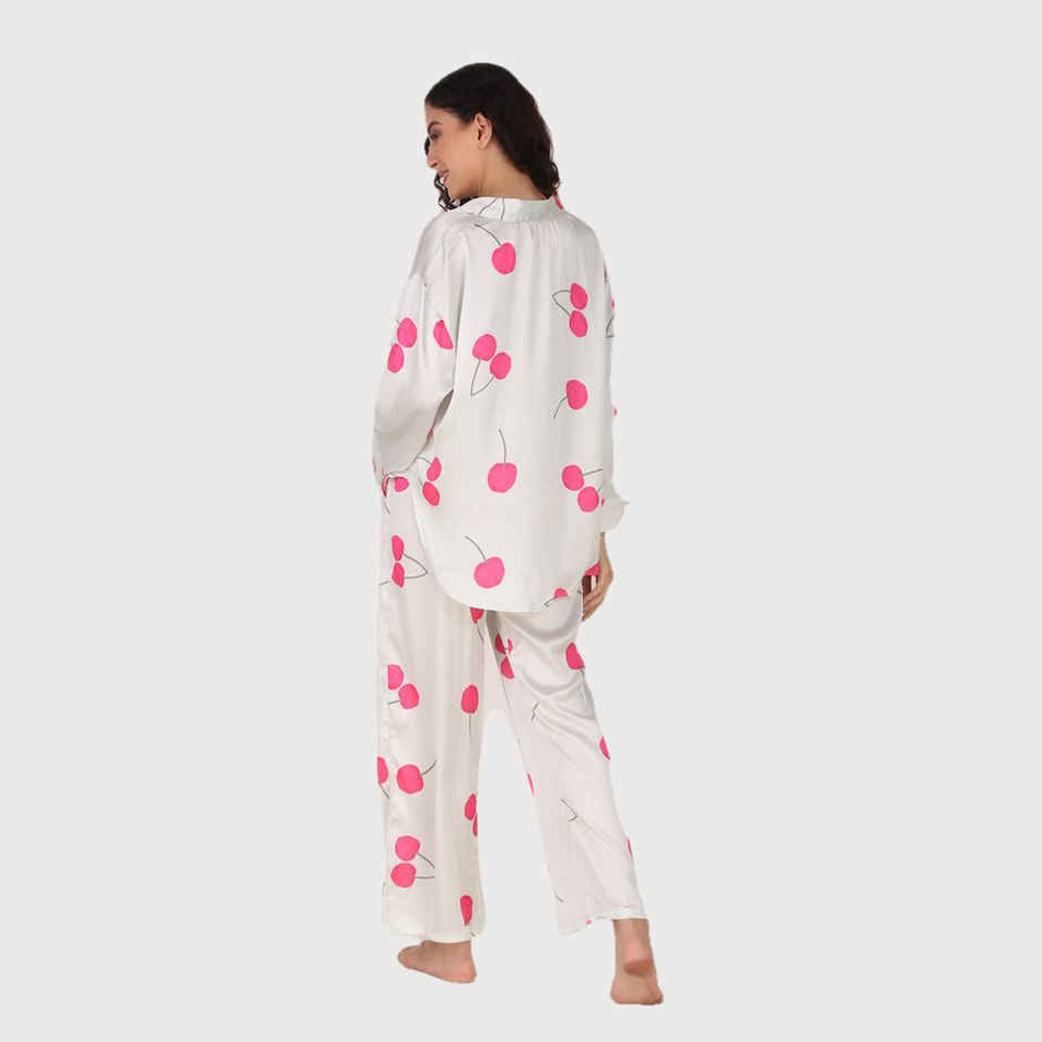 Masha Women's Cherry Pink Oversized Pajamas | Set | L