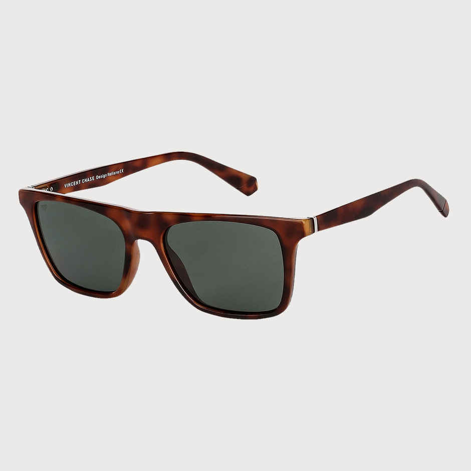 Vincent Chase By Lenskart Unisex Wayfarer Sunglasses | Brown Tortoise - L