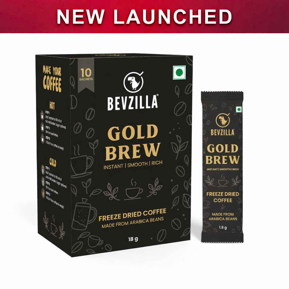 Bevzilla Gold Brew Freeze Dried Coffee Sachets
