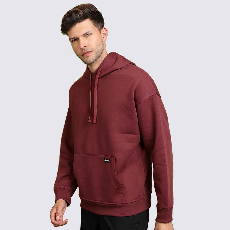 HIGHLANDER Men's Hooded Long Sleeves Sweatshirt | Magenta - M