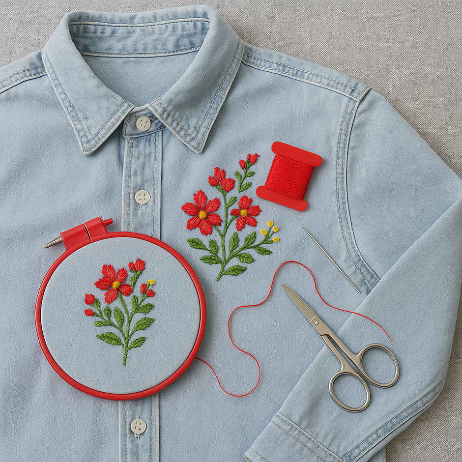 Daluci Sewing Kit Box | Portable Sewing Supplies with Thread Spools, Scissors, Needles & More