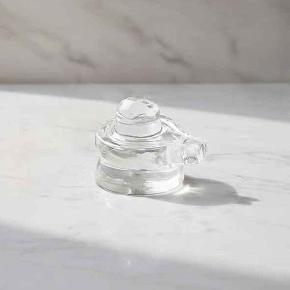 Pure Spatika Shivling | 2.5 Cm | Crystal Shiva Lingam for Pooja | Svasti
