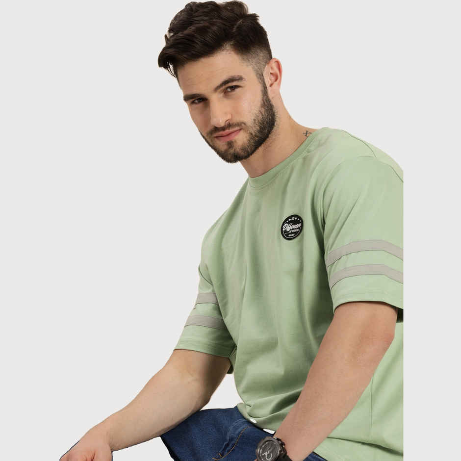 Difference of Opinion Men T-shirt - Pista Green | Classic Fit | S