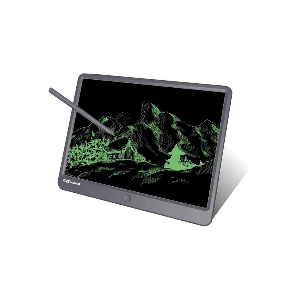 Portronics Ruffpad 15 Re-Writable LCD Screen 38.1cm (15-inch) Writing Pad for Drawing(Grey)