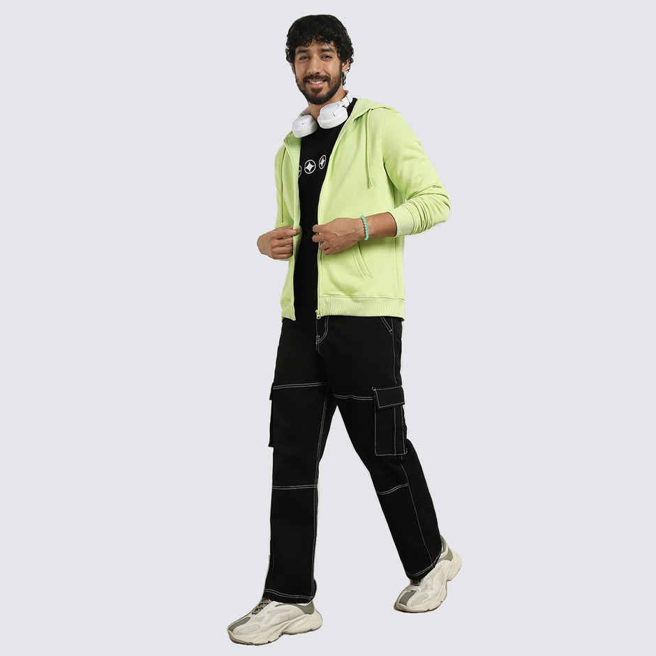 Nobero Men's Zipper Hoodie | Cool Matcha - S