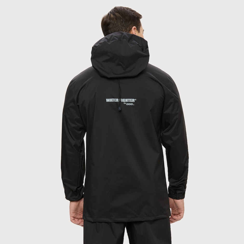 Zeel Men's Solid Waterproof Raincoat | Black | Zeel | XXL