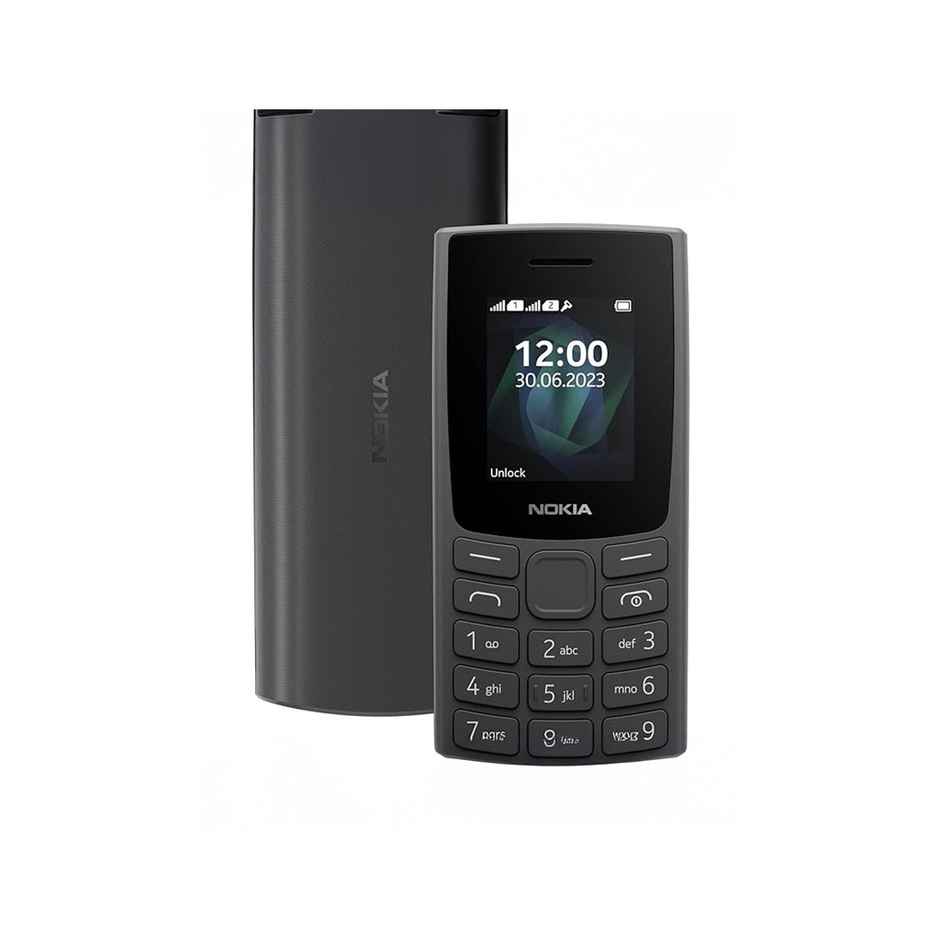 Nokia 105 2023 Dual Sim Keypad Mobile | 1.7" Display | 800 mAh Battery | Built in UPI | Black
