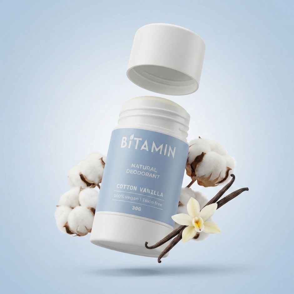 BITAMIN 5% Vitamin C Underarm Roll On | Cotton Vanilla