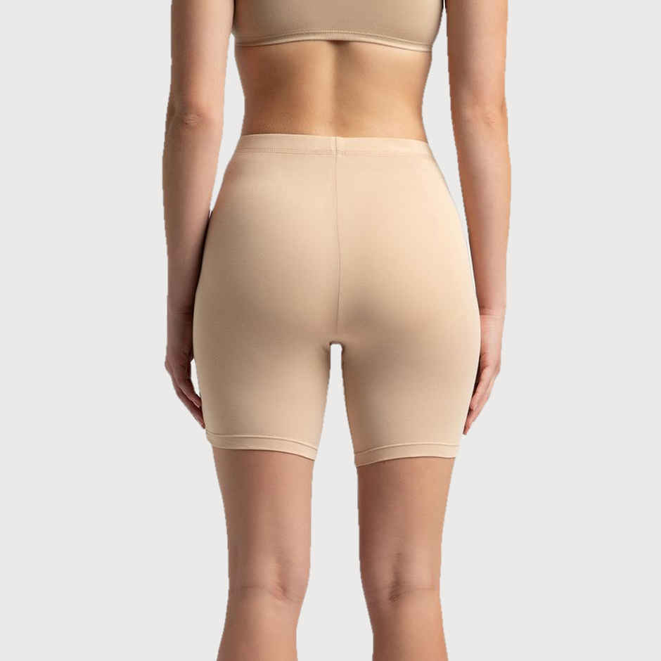 Jockey 1529 Women's Super Combed Cotton Mid Waist Underwear Shorties|Concealed Waistband | Skin-XL