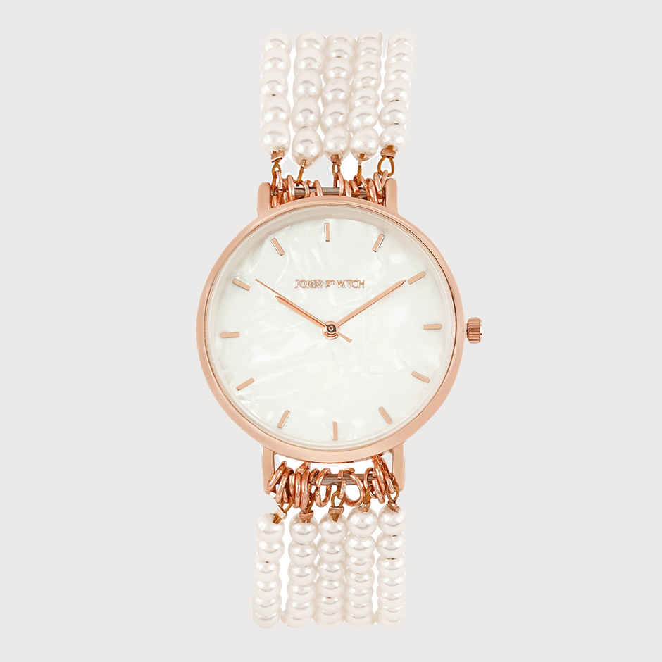 Joker & Witch Women's Metal Alloy Chrono Watch | White MOP