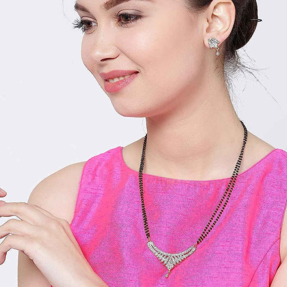 YouBella Latest Traditional Jewellery Gold Plated Mangalsutra for Women (YBMS - 10007)