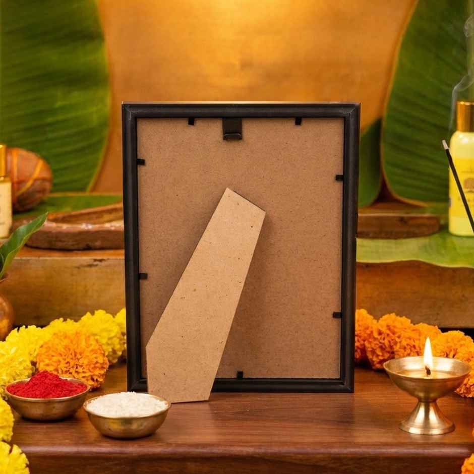 Navdurga Deity Photo Frame | 22 x 17 cm | Brown | ServDharm