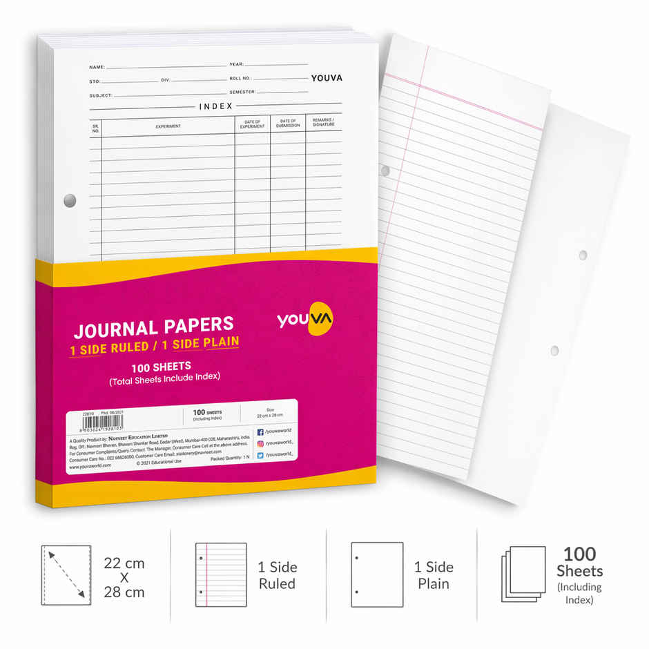 Youva Journal Papers - Smooth and Durable | White