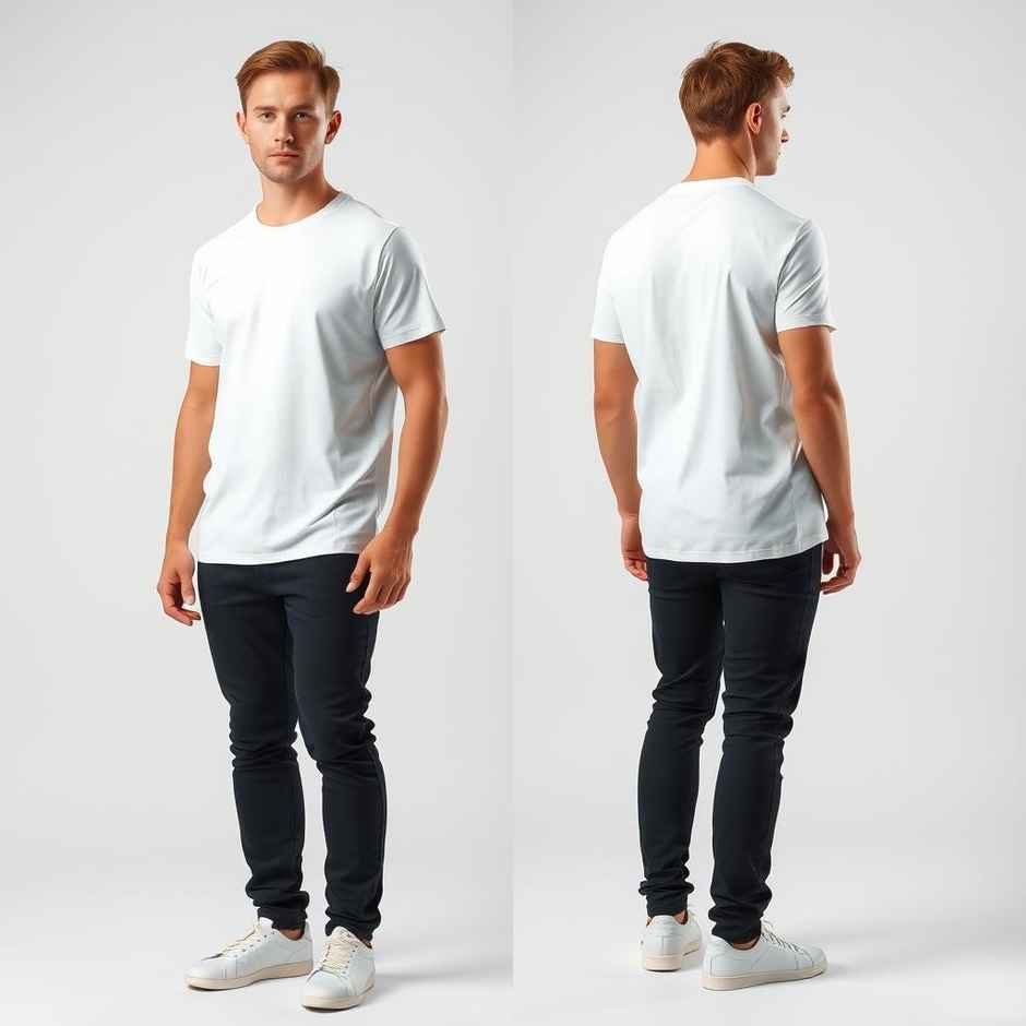 Springman Men Pure Cotton Solid Round Neck T-shirt | White - XL