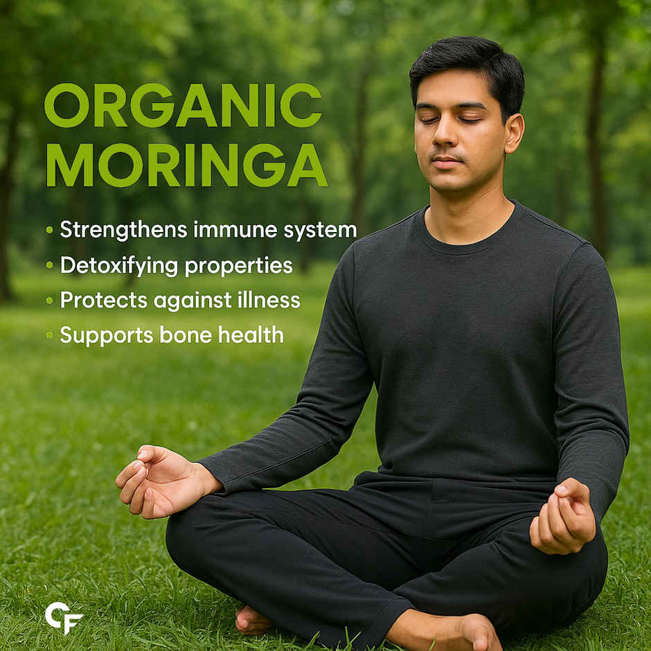 Carbamide Forte 100% Organic Moringa Powder - Moringa Oleifera USDA Certified Moringa Leaves Powder