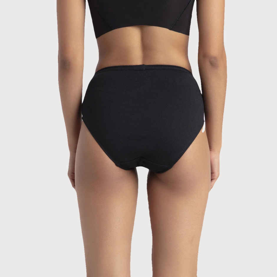 Jockey 1406 Women's Super Combed Cotton Underwear Mid Waist Hipster Panty|PO3 | Multicolor Dark assorted-S