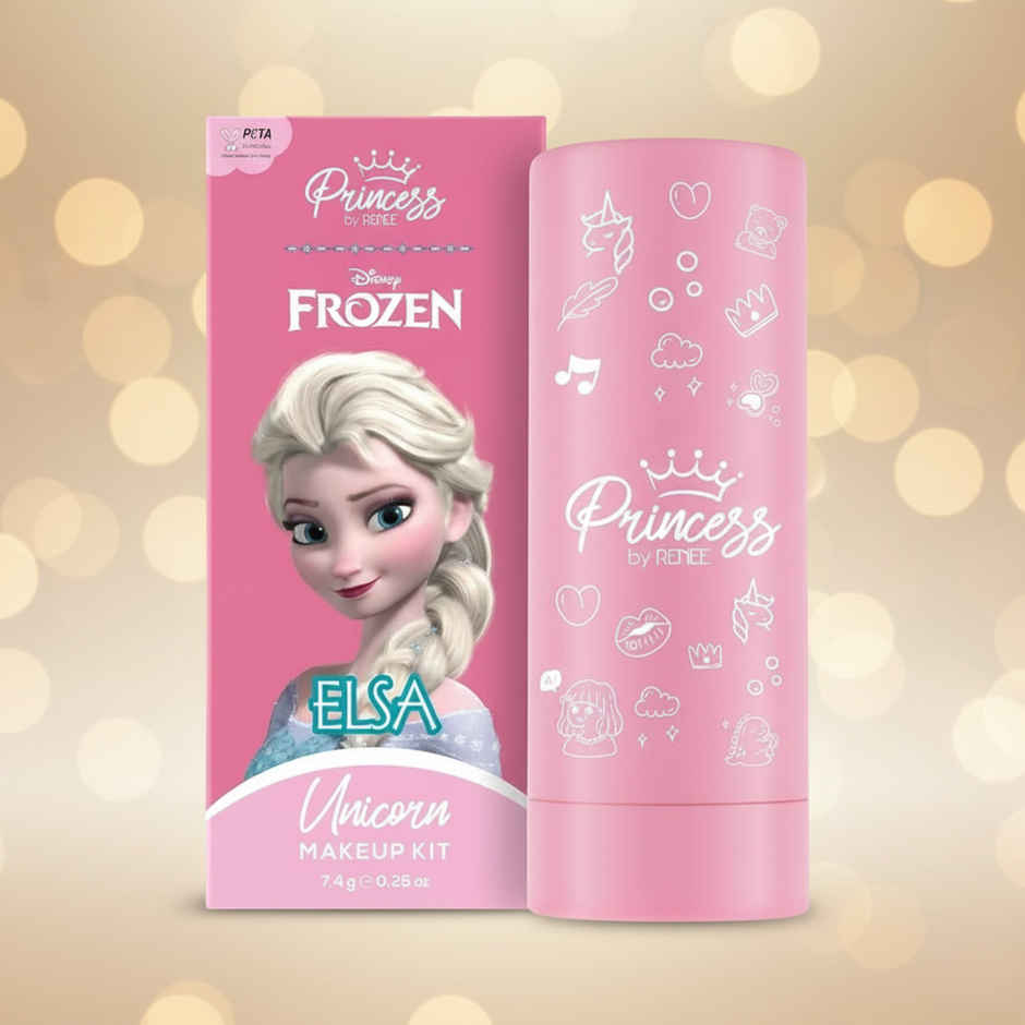 Princess By Renee Disney Frozen Elsa Unicorn Makeup Kit | Kids Fantasy Makeup Set
