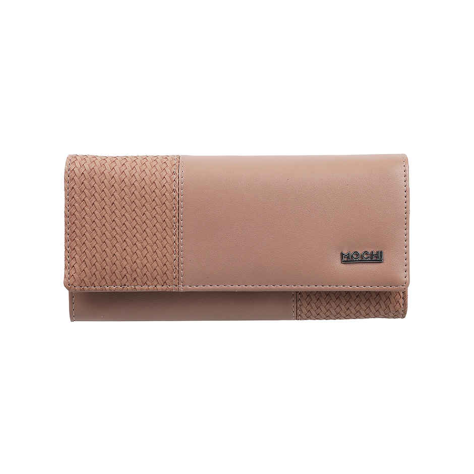 Mochi Peach Synthetic Wallet for Women | 95-7659-80