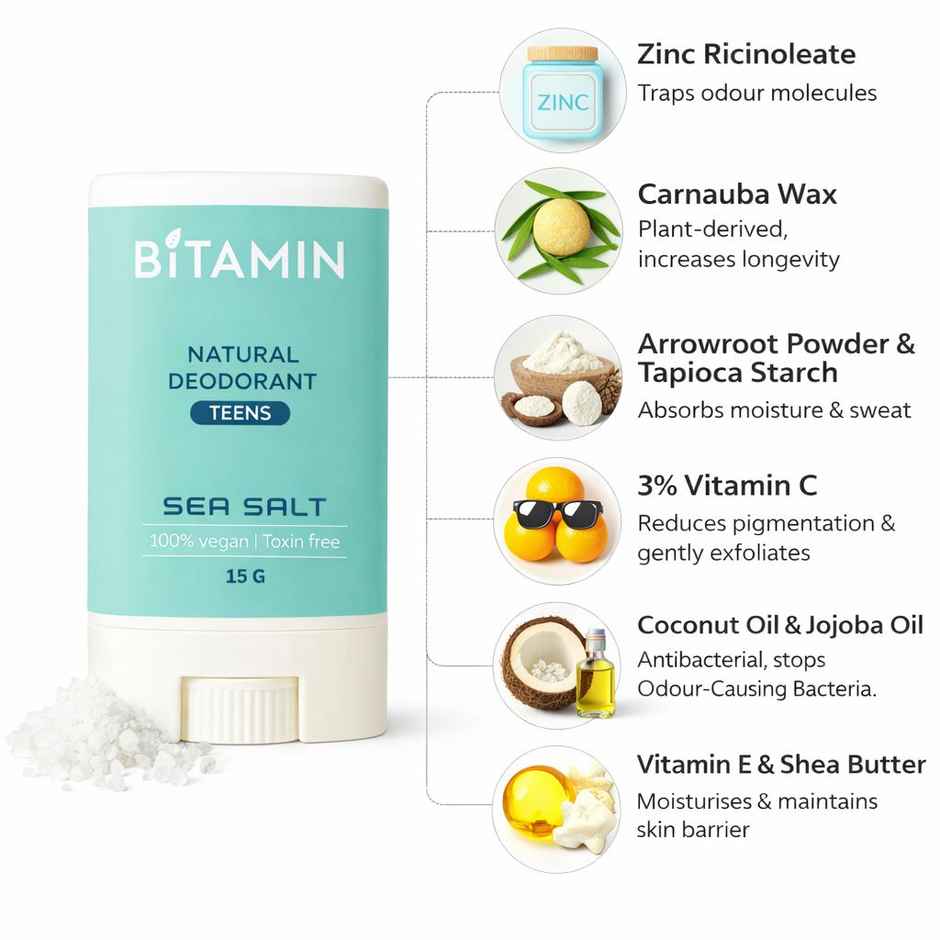 BITAMIN Sea salt Teens Deo