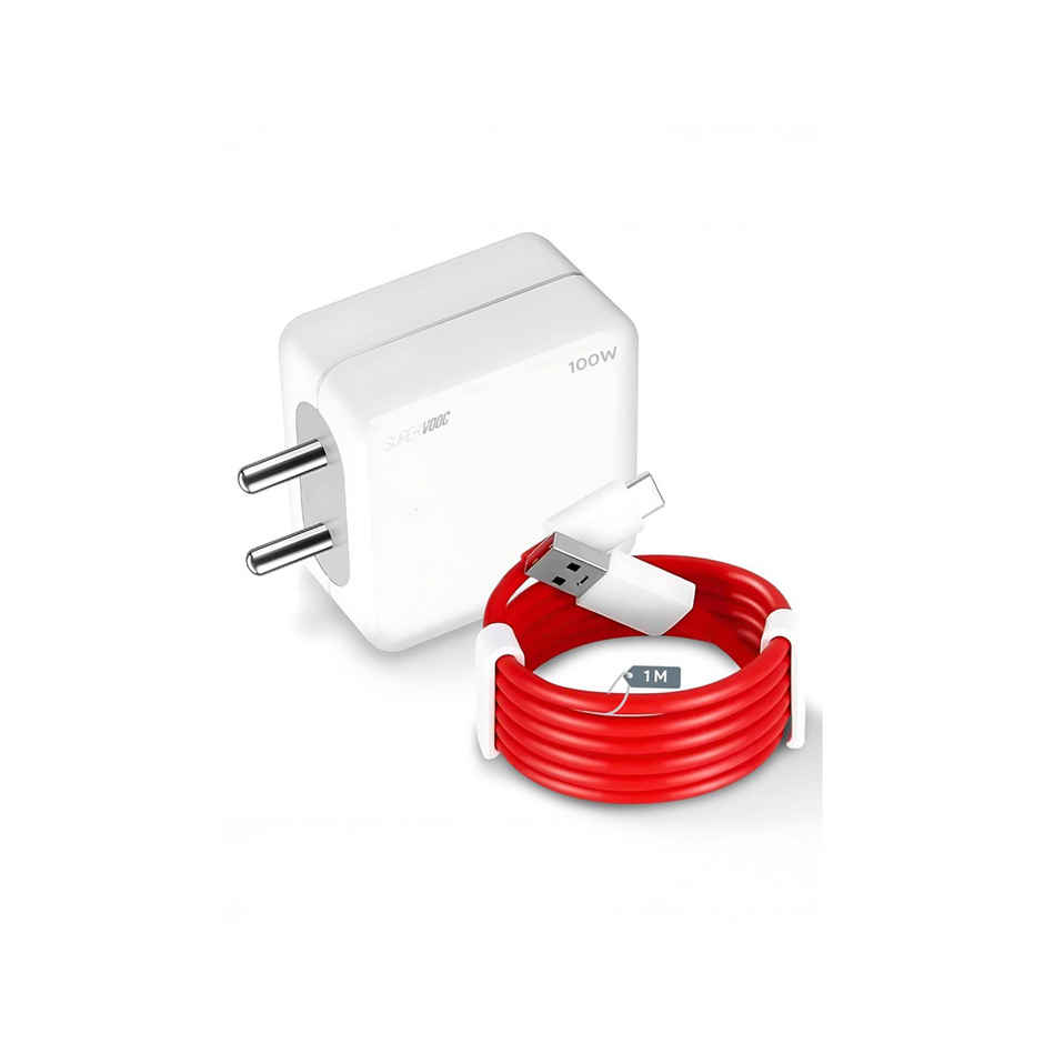 Ailkin 100W DASH|WRAP|SUPERVOOC Fast Charging Adapter & USB to Type-C Cable for OnePlus