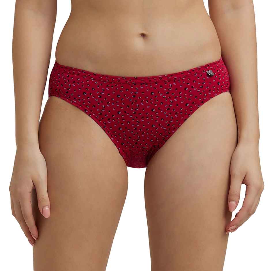 Jockey 1410 Women's Super Combed Cotton Underwear Bikini Panty|PO3 | Multicolor Dark assorted-M