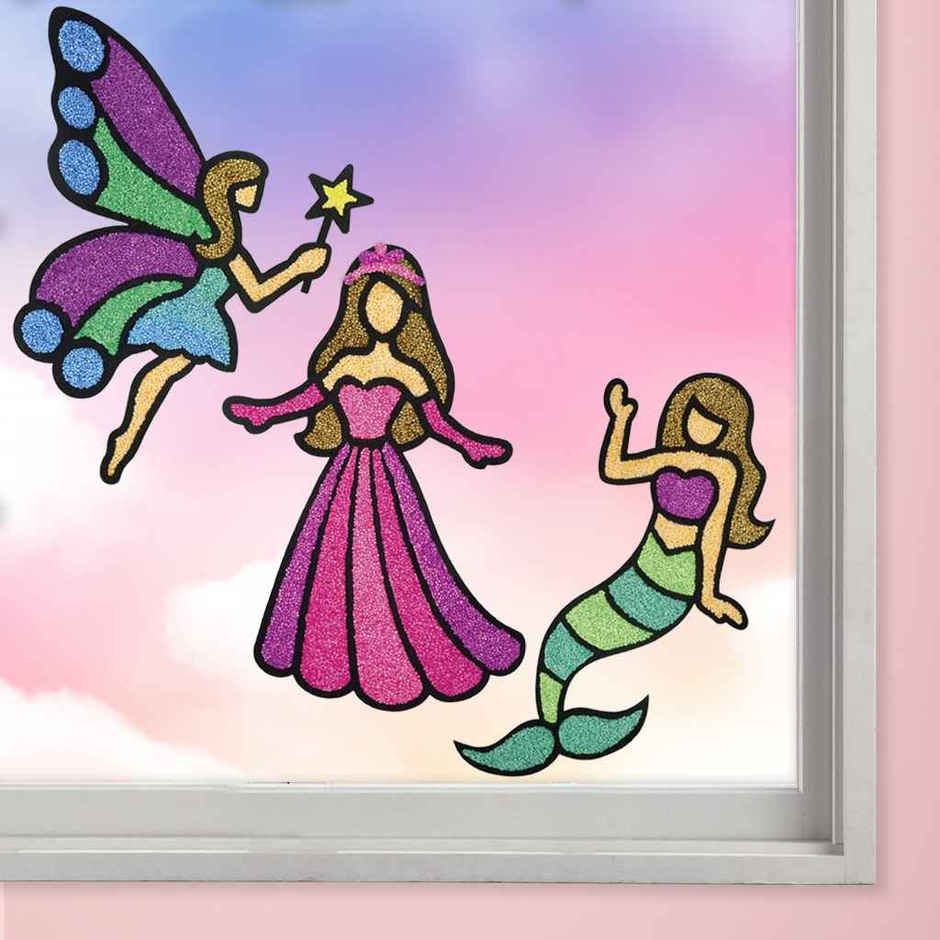 Imagimake Clay Stickers | Princess Craft Kit | 3D Sticker Making Toy | Creative Craft Gift for Kids