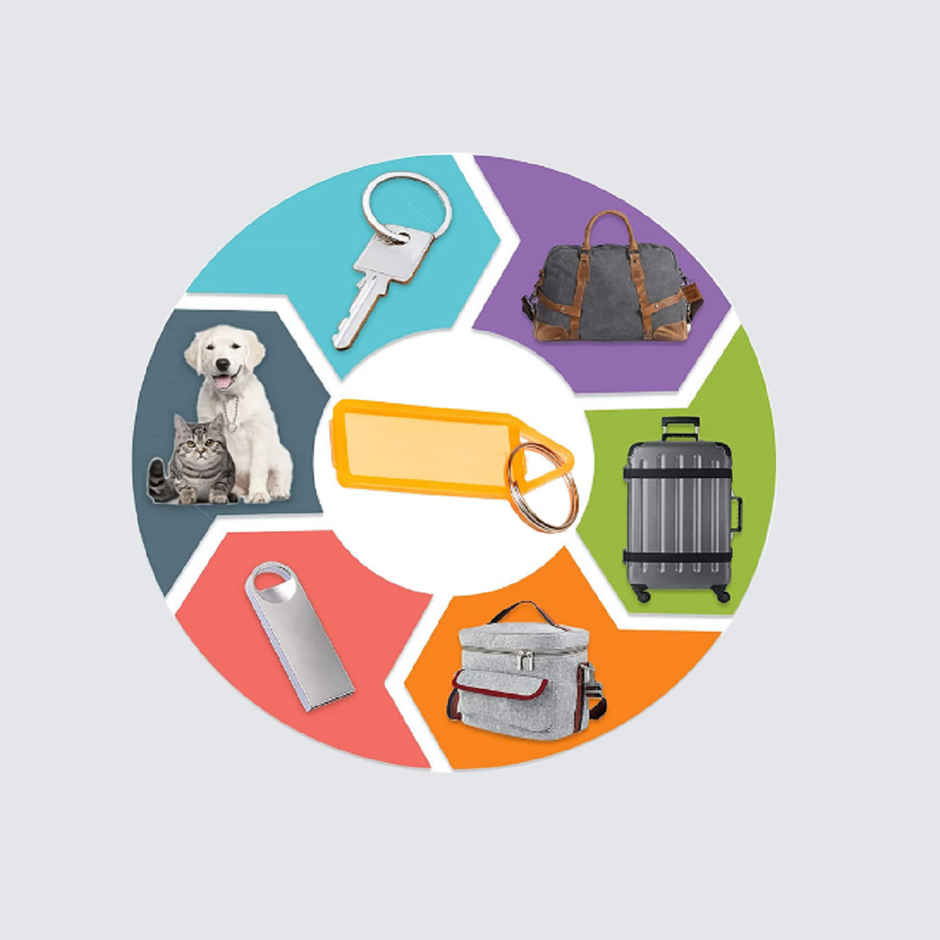 Soham Housewares Unisex Solid Plastic Key Chain | Multicolour - Standard