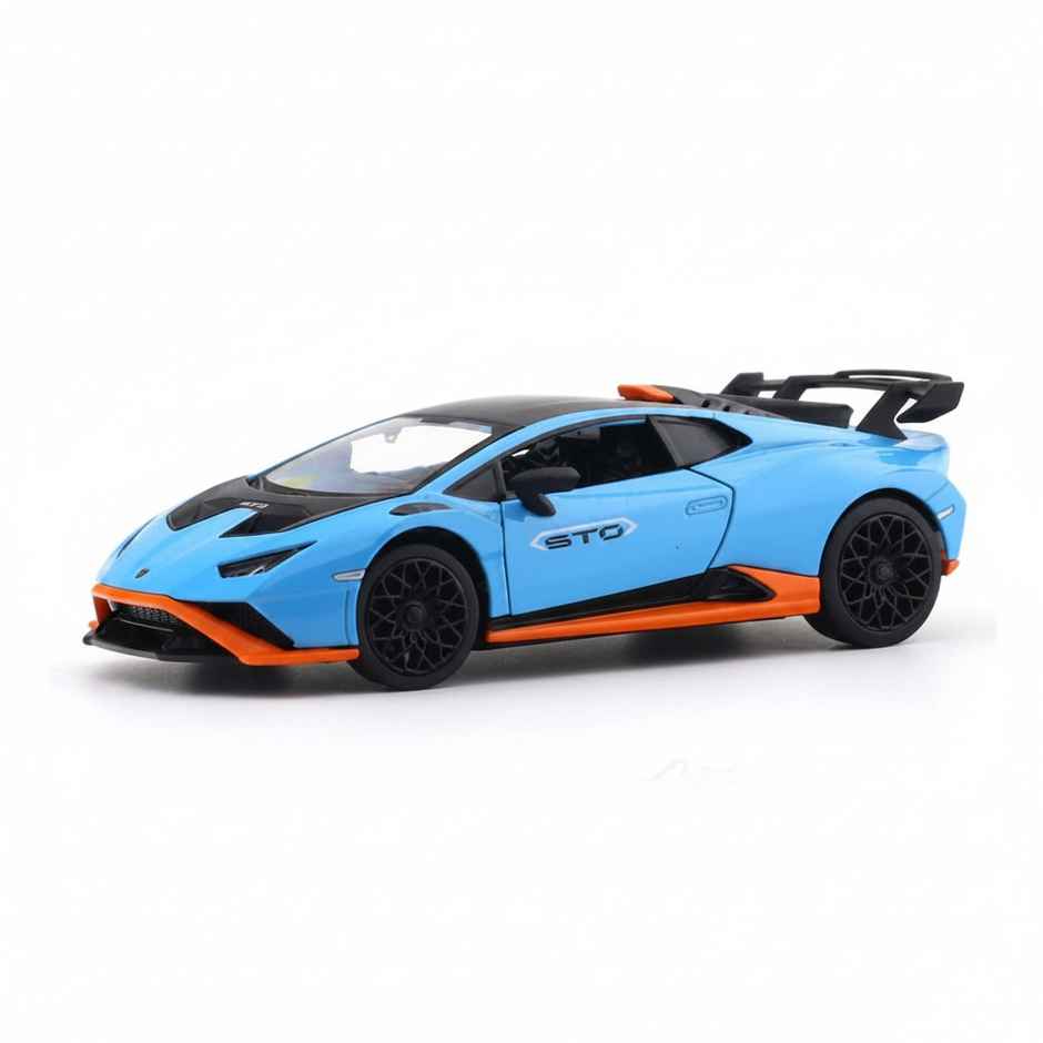 MSZ Licensed 1:24 Lamborghini Huracan STO Diecast Model Car Blue