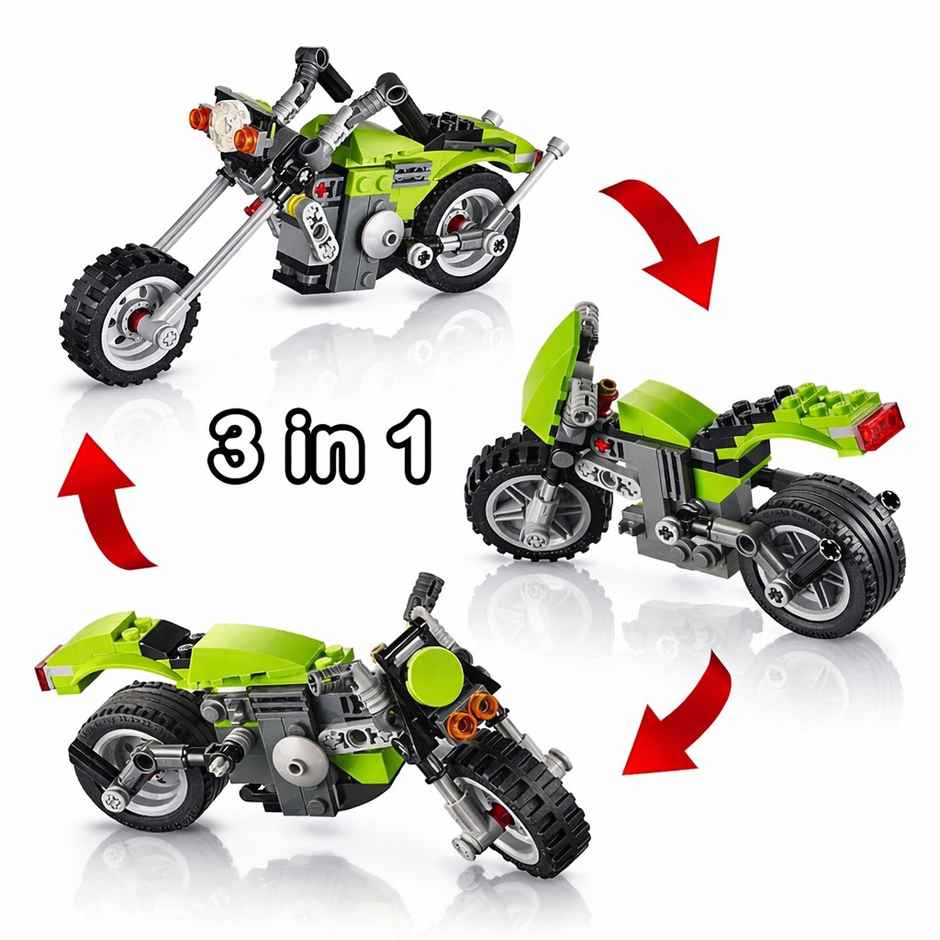 Fablue 3 in 1 Bike Architect Building Blocks Toy Set for Kids