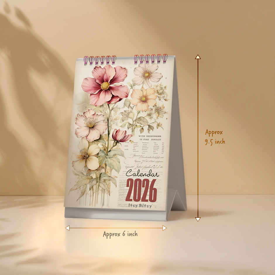 Desk Calendar 2026 Blossom Beauty