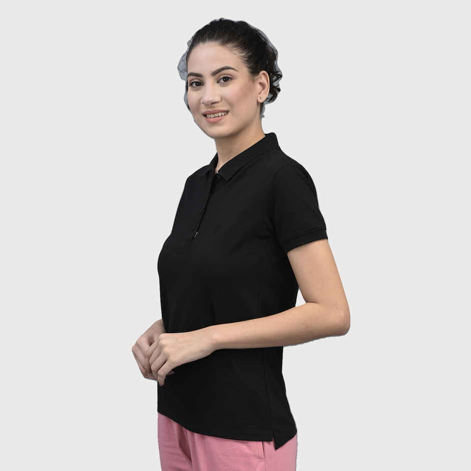 Dollar Women Polo T-shirt - Black | Premium Cotton | M