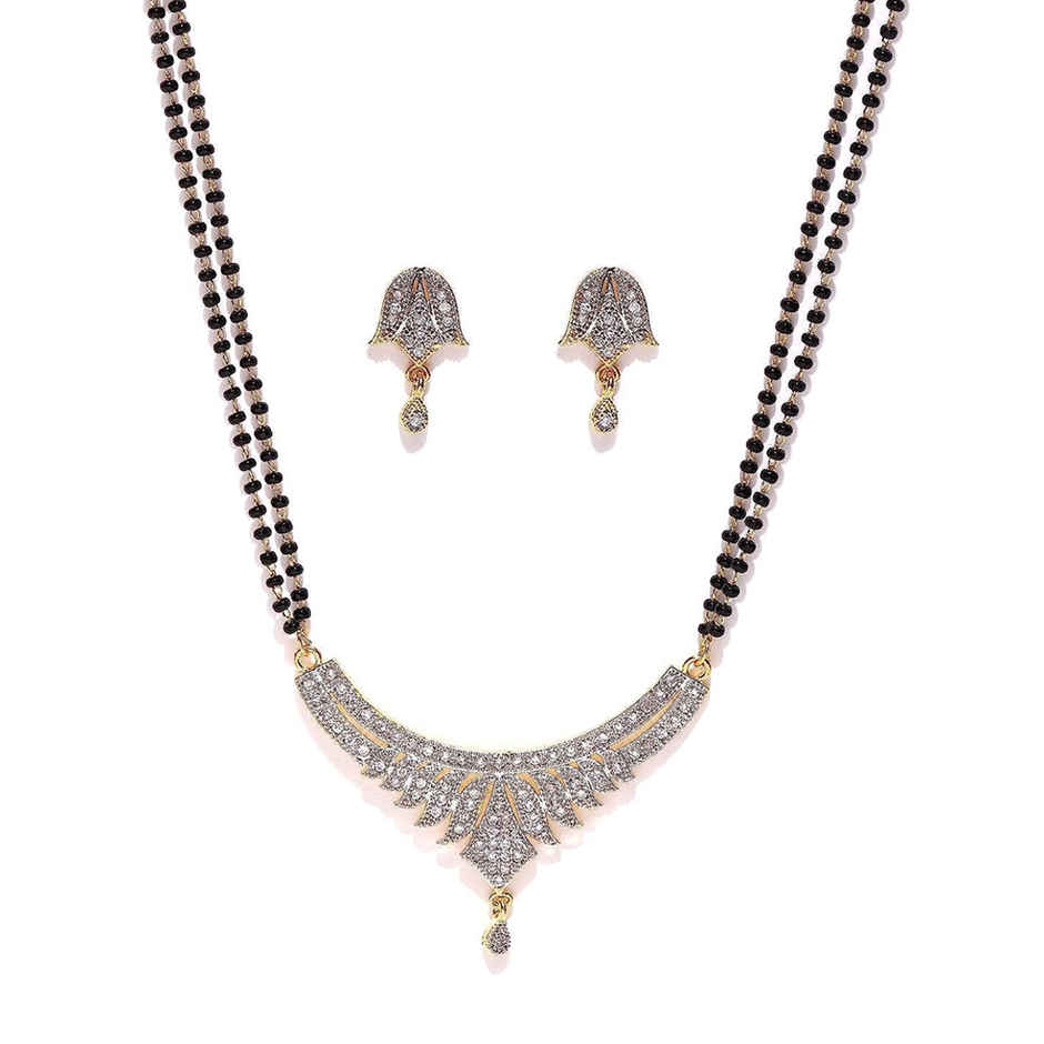 YouBella Latest Traditional Jewellery Gold Plated Mangalsutra for Women (YBMS - 10007)