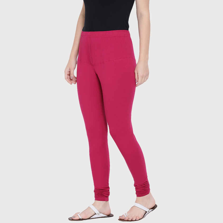 Rupa Softline Women's Churidar Leggings Style 1001 Pink - Free Size