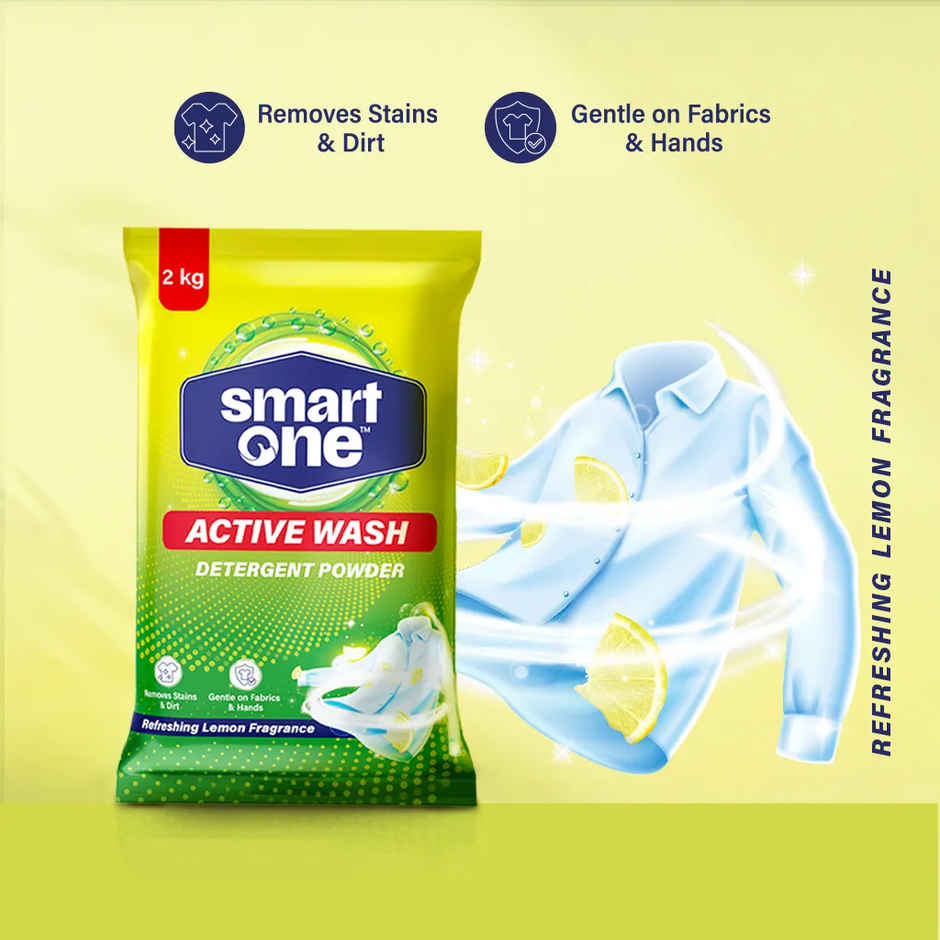 Smart One Active Wash Detergent Powder Lemon Fragrance