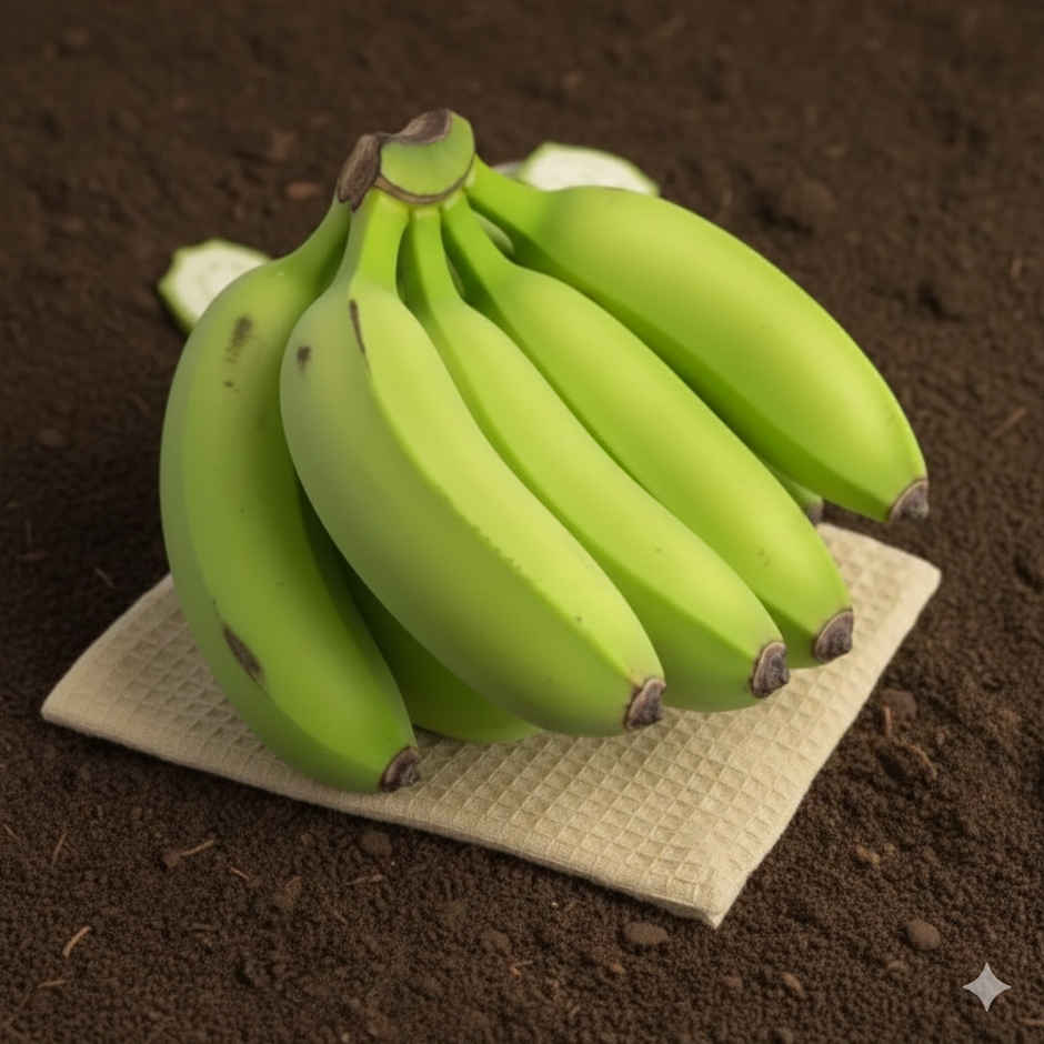 Organically Grown Banana Raw (Kaccha Kela)
