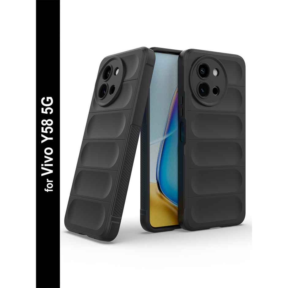 Zapcase Back Cover for Vivo Y58 5G | Magic-Black
